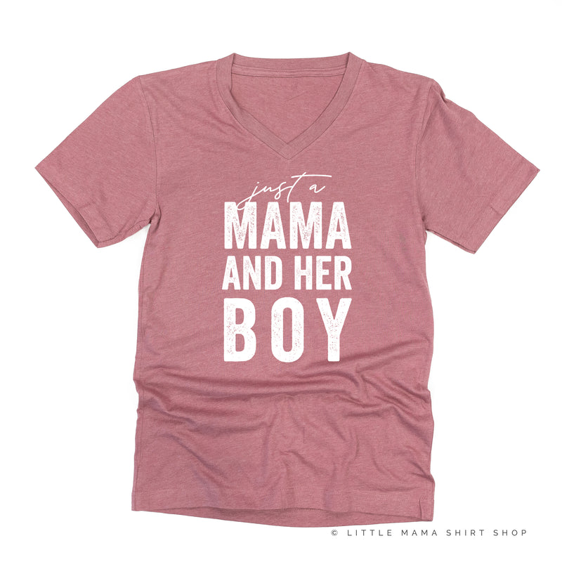 Just a Mama and Her Boy (Singular) - Original Design - Unisex Tee