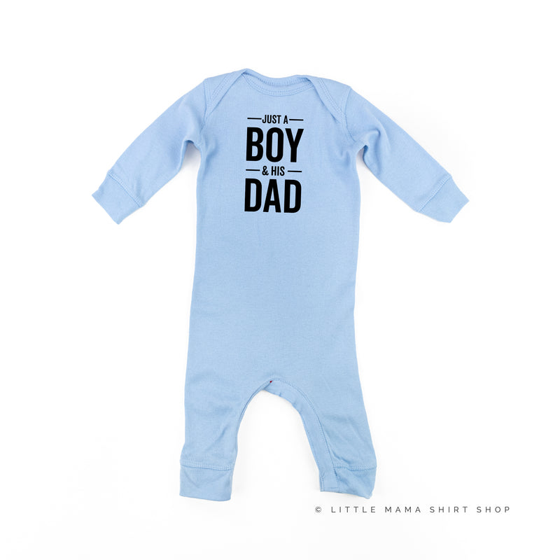 Just a Boy and His Dad - One Piece Baby Sleeper