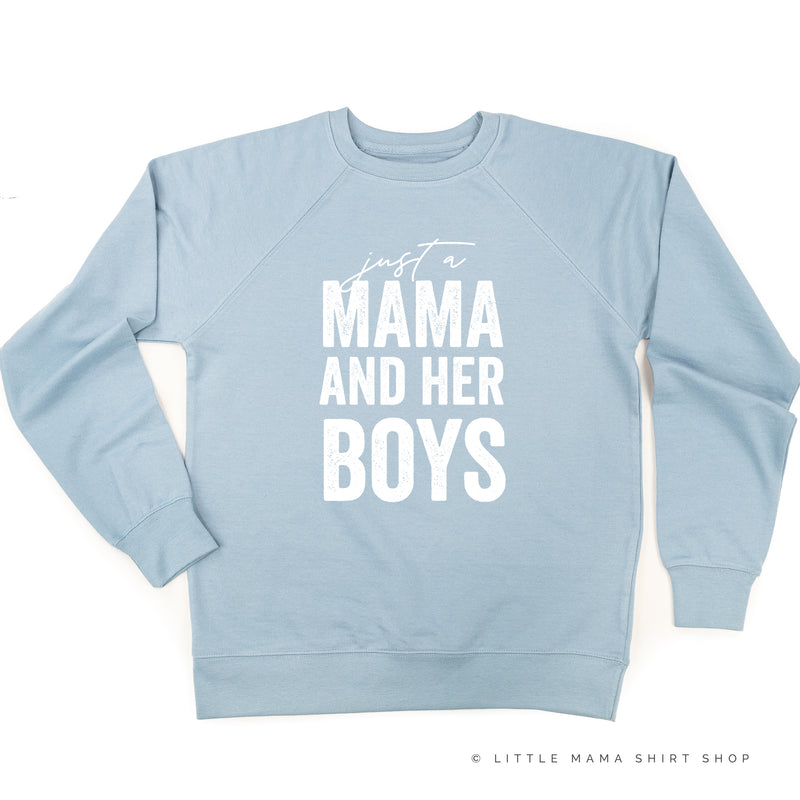 Just a Mama and Her Boys (Plural) - Original Design - Lightweight Pullover Sweater