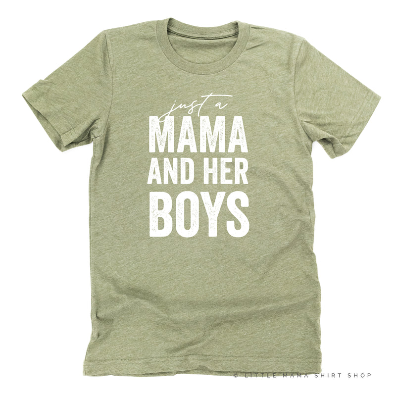 Just a Mama and Her Boys (Plural) - Original Design - Unisex Tee