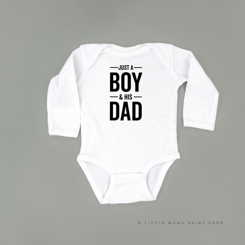 Just a Boy and His Dad - Long Sleeve Child Shirt