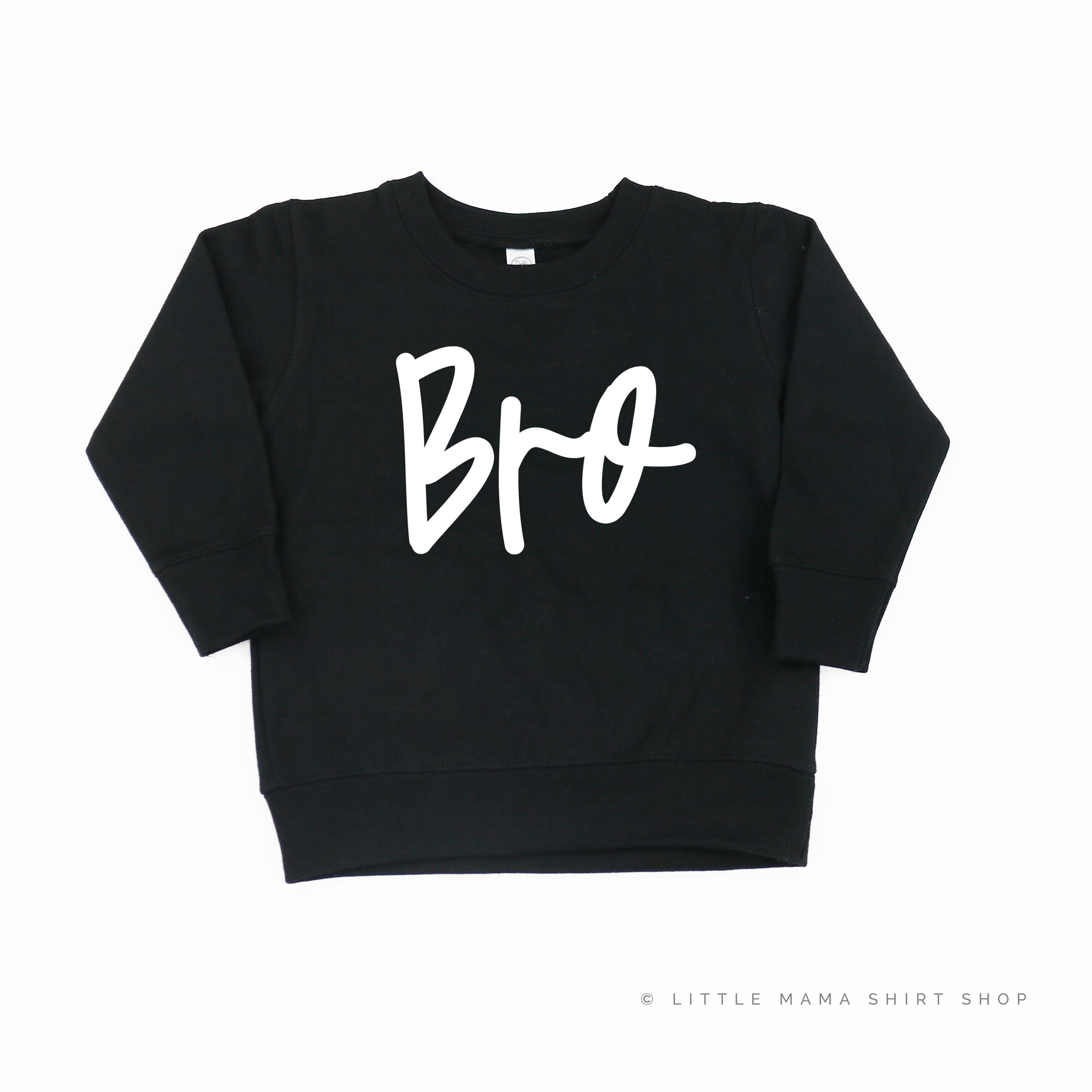 Bro - Cursive - Child Sweater Little Mama Shirt Shop