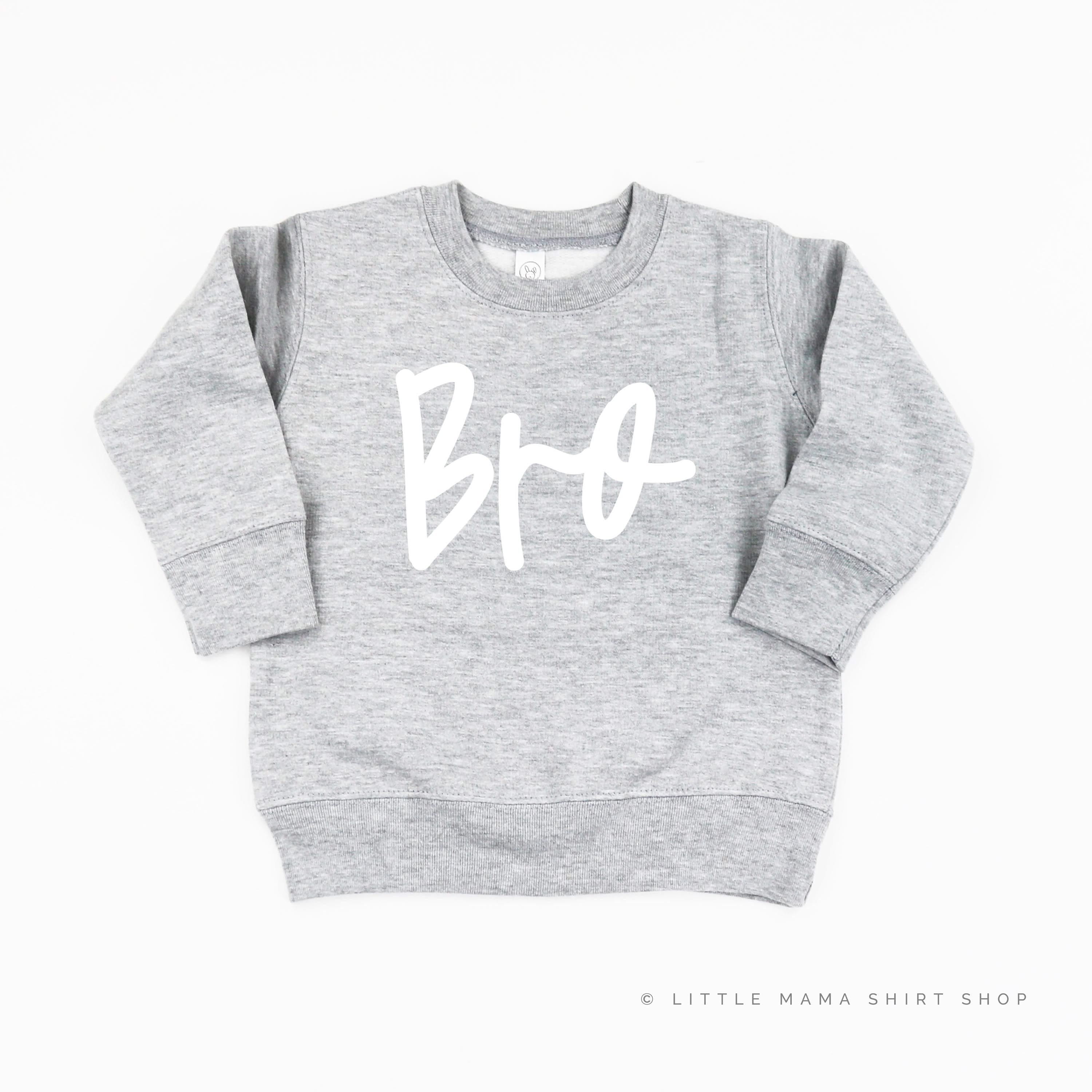 Bro - Cursive - Child Sweater Little Mama Shirt Shop