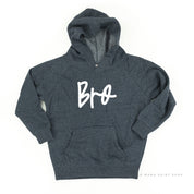 Bro - Cursive - Child Hoodie Little Mama Shirt Shop LLC