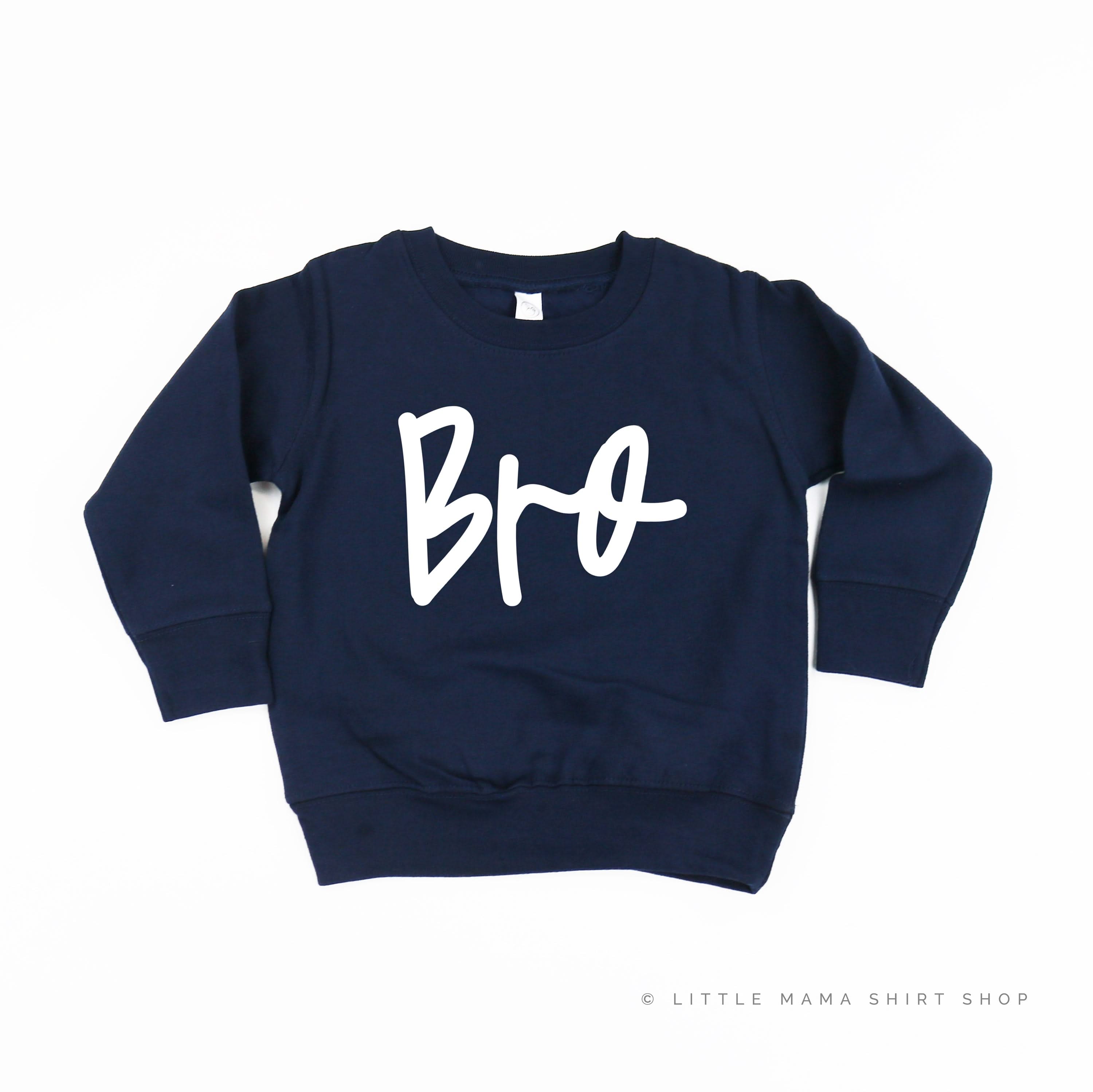 Bro - Cursive - Child Sweater Little Mama Shirt Shop
