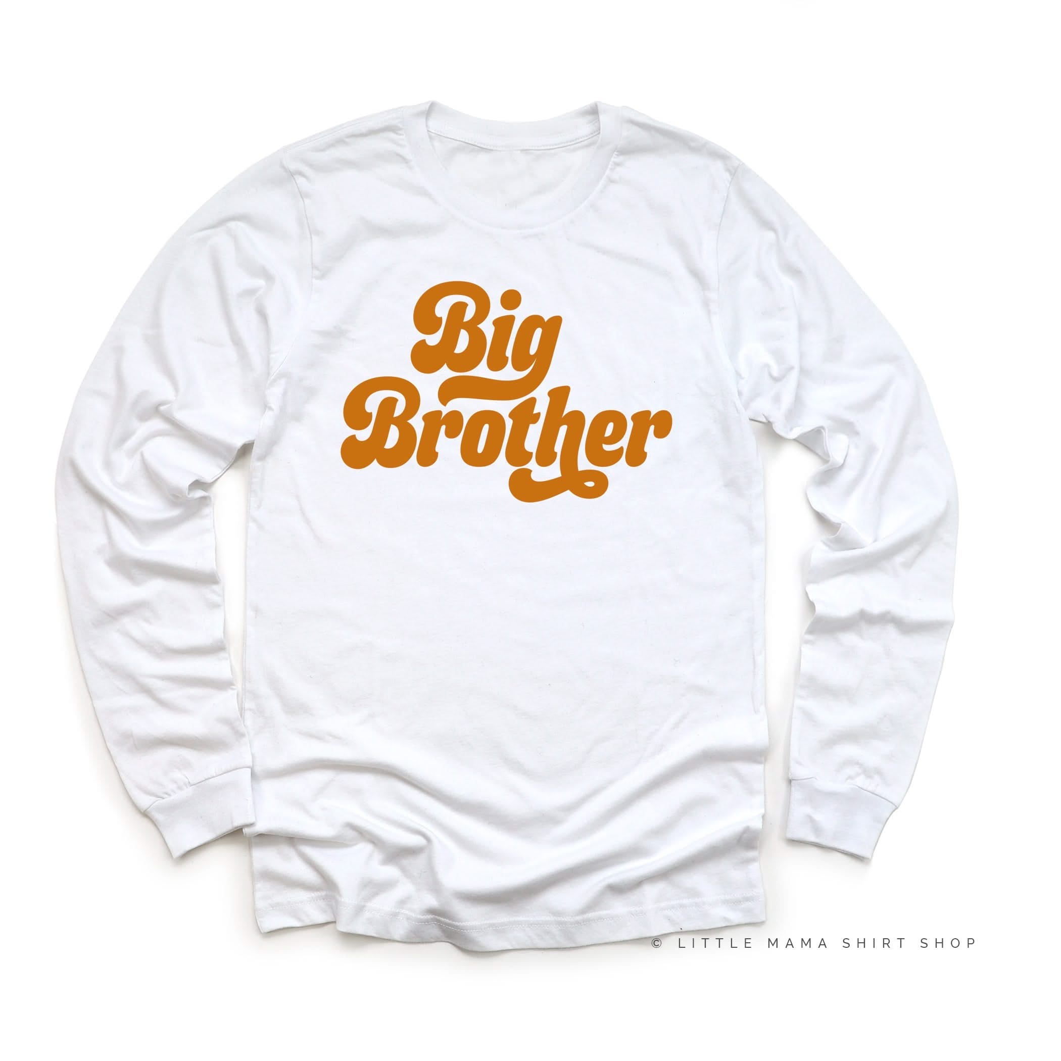 Big Brother (Retro) - Child Long Sleeve Tee – Little Mama Shirt