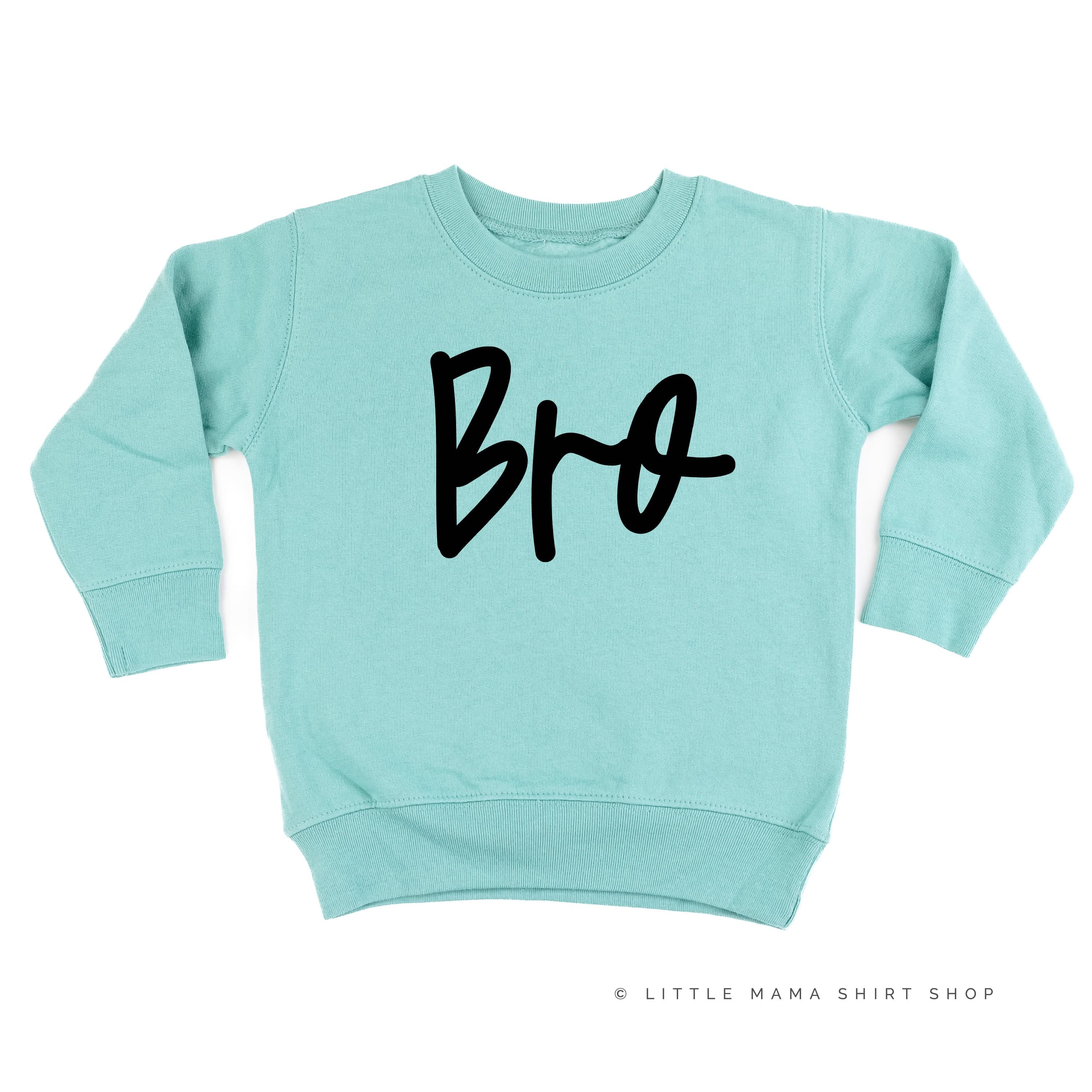 Bro - Cursive - Child Sweater Little Mama Shirt Shop
