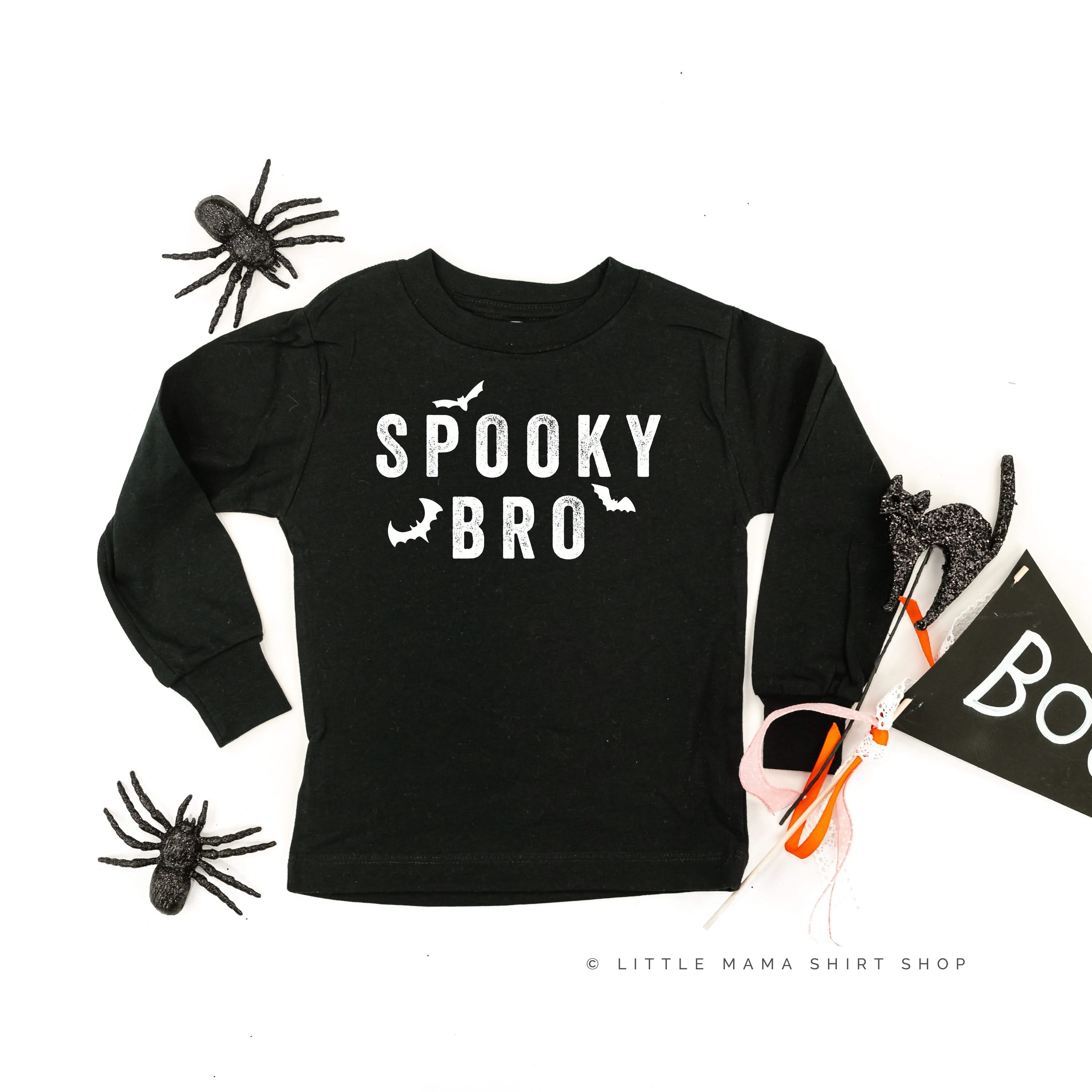 SPOOKY BRO - Long Sleeve Child Shirt Little Mama Shirt Shop