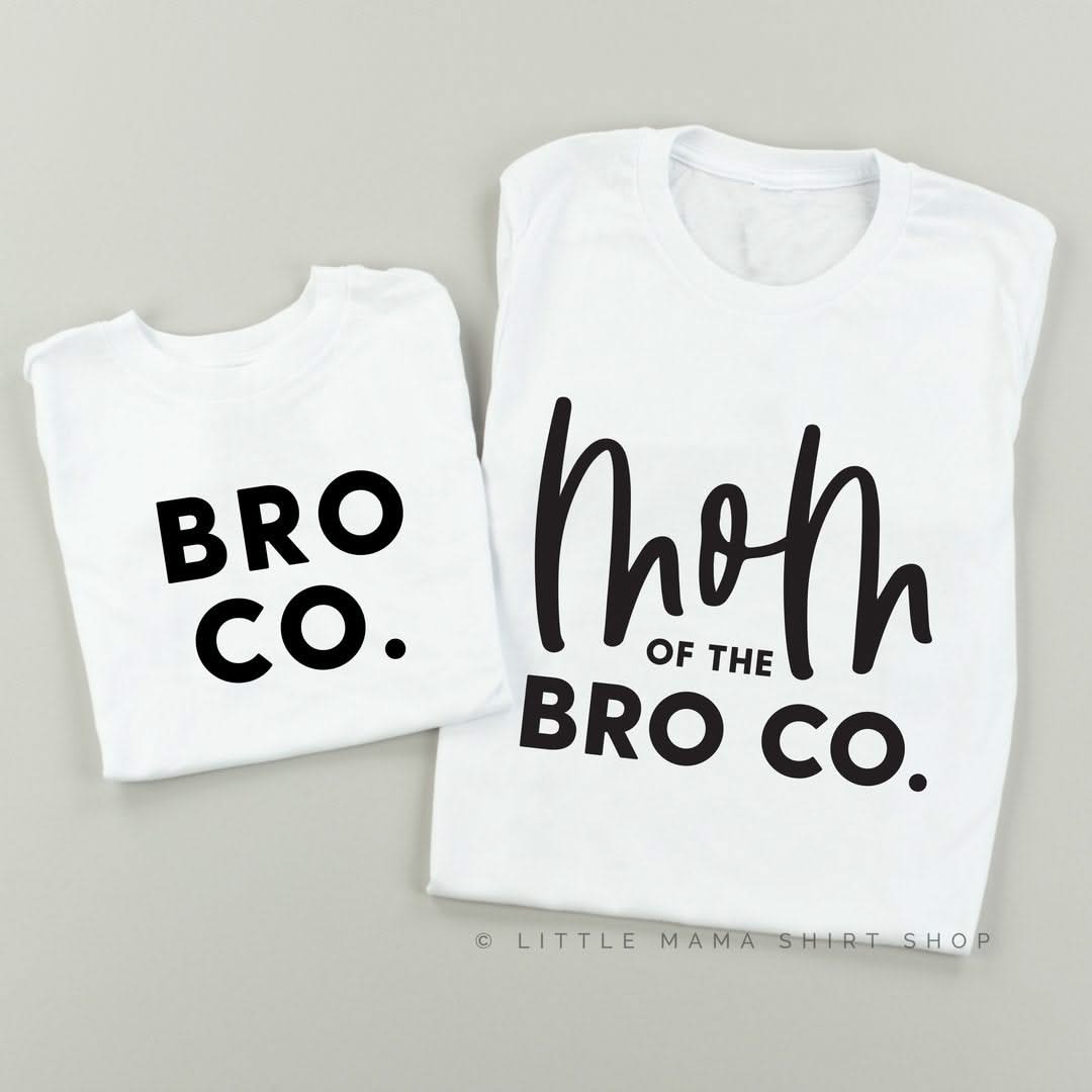 Mom of the Bro Co + Bro Co | Set of 2 Shirts Little Mama Shirt Shop