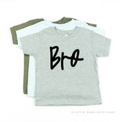 Bro - Cursive - Child Shirt Little Mama Shirt Shop