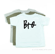 Bro - Cursive - Child Shirt Little Mama Shirt Shop