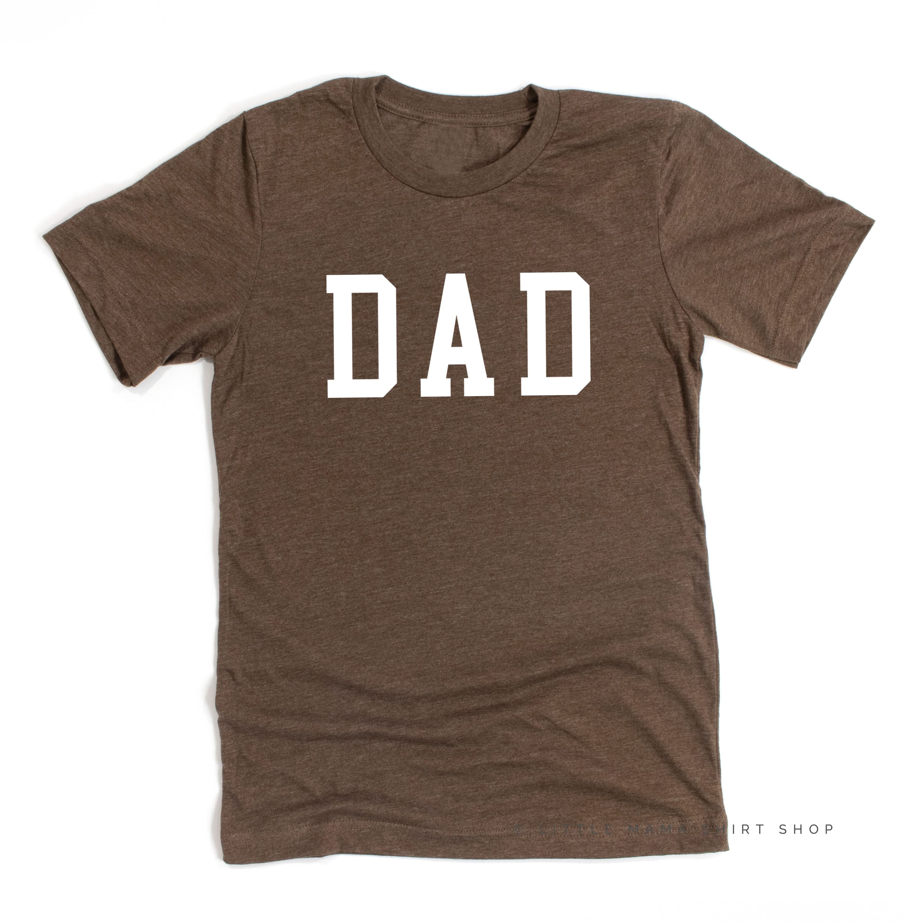 Dad - Varsity Straight Line - Unisex Tee Little Mama Shirt Shop