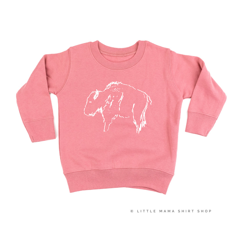 Buffalo - Hand Drawn - Child Sweater