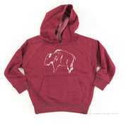 Buffalo - Hand Drawn - Child Hoodie Little Mama Shirt Shop LLC