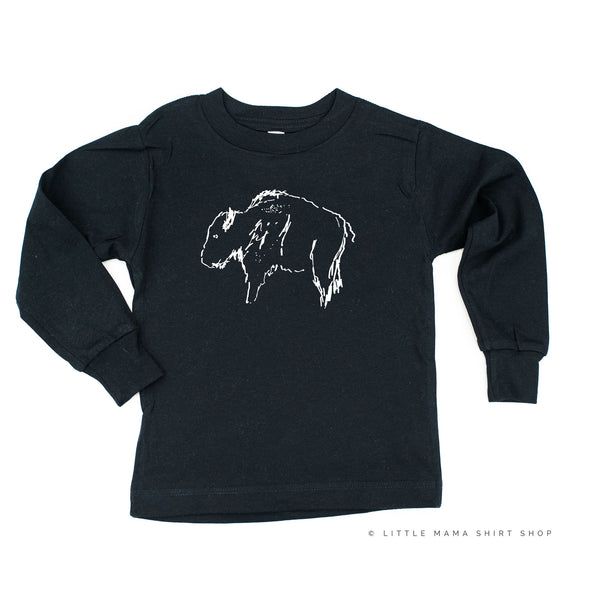 Buffalo - Hand Drawn - Long Sleeve Child Shirt