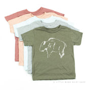 Buffalo - Hand Drawn - Child Shirt Little Mama Shirt Shop
