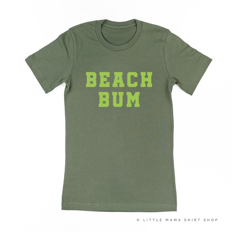 BEACH BUM DESIGN FRONT / OCEAN SUNSET BACK - Unisex Tee