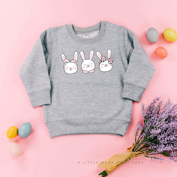 EASTER BUNNIES - 3 Across - Child Sweater