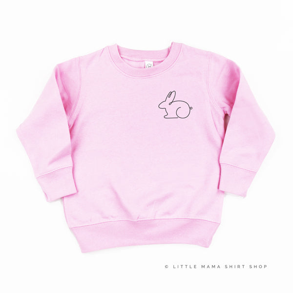 OUTLINE BUNNY - Pocket Design - Child Sweater