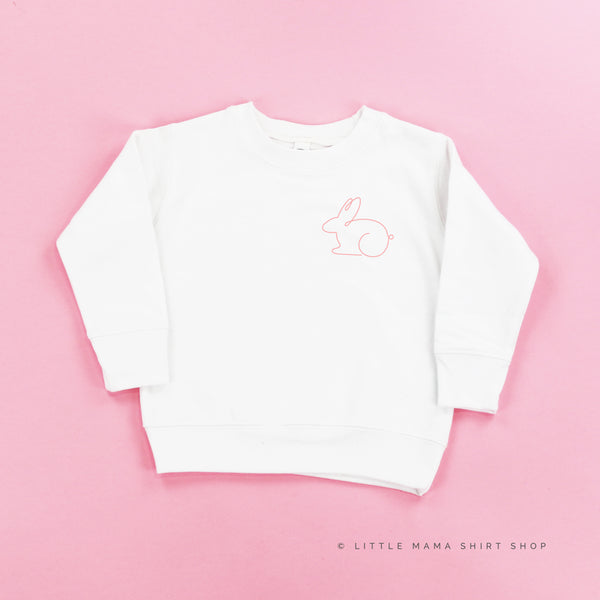 OUTLINE BUNNY - Pocket Design - Child Sweater