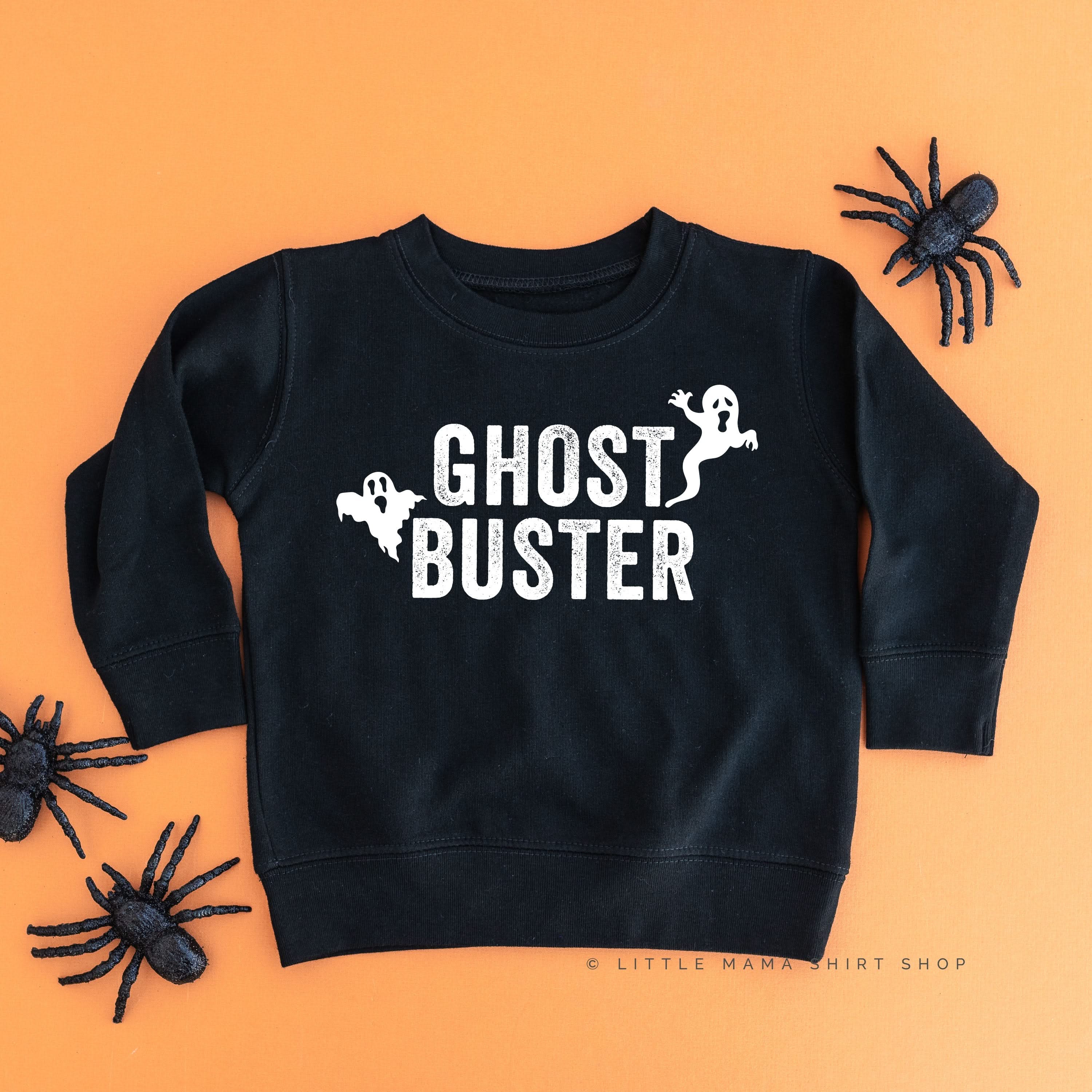 Who Ya Gonna Call? (On Back) - Ghost Buster (On Front) - Child Sweater Little Mama Shirt Shop