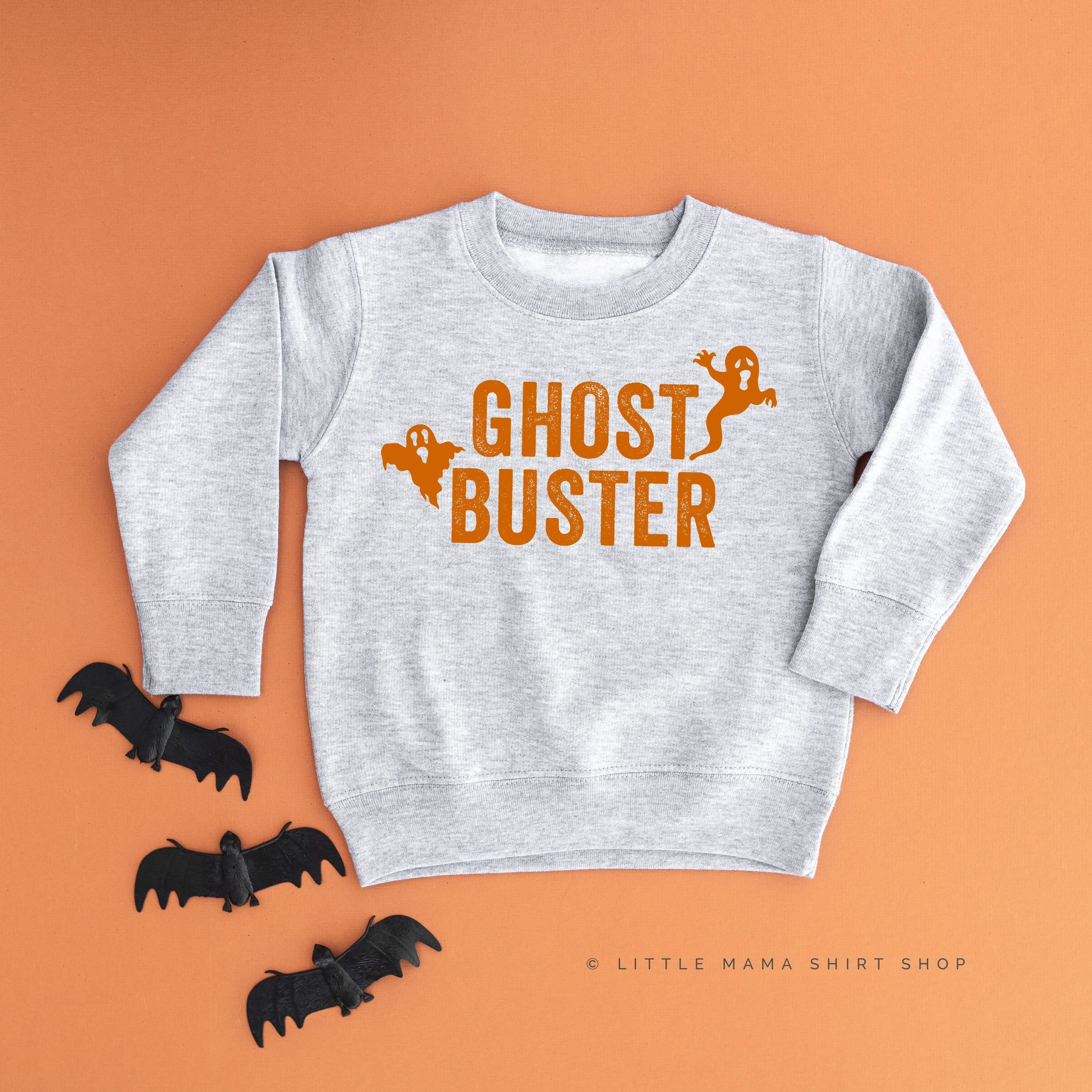 Who Ya Gonna Call? (On Back) - Ghost Buster (On Front) - Child Sweater Little Mama Shirt Shop