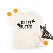 Who Ya Gonna Call? (On Back) - Ghost Buster (On Front) - Short Sleeve Child Shirt Little Mama Shirt Shop