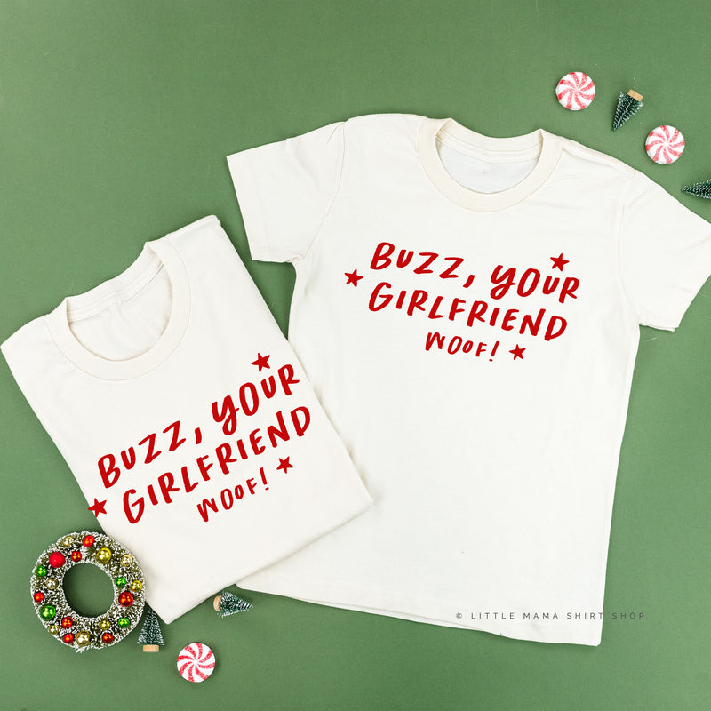 Buzz, Your Girlfriend Woof! - Set of 2 Unisex Tees