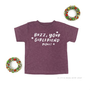 Buzz, Your Girlfriend Woof! - Child Tee Little Mama Shirt Shop