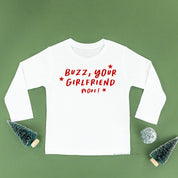 Buzz, Your Girlfriend Woof! - Child LONG SLEEVE Tee Little Mama Shirt Shop