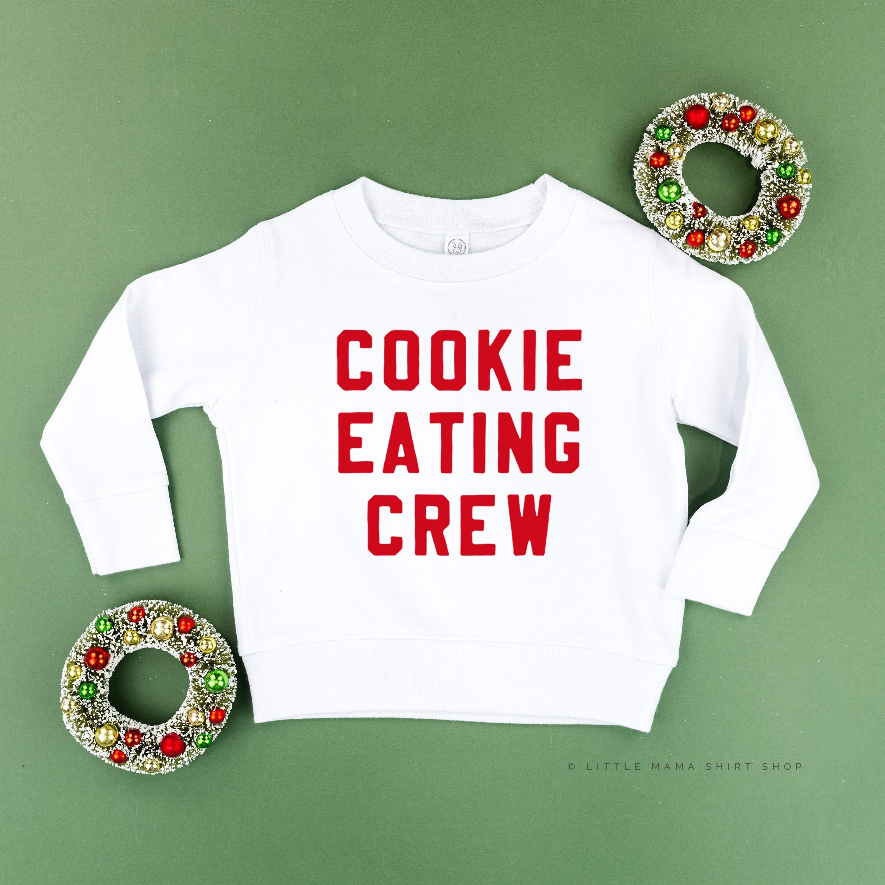 Cookie Eating Crew - Block Font - Child Sweater Little Mama Shirt Shop