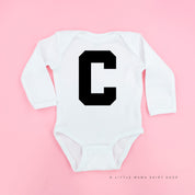 VARSITY INITIALS - Long Sleeve Child Shirt Little Mama Shirt Shop