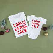 Cookie Eating Crew - Block Font - Set of 2 Unisex Tees Little Mama Shirt Shop
