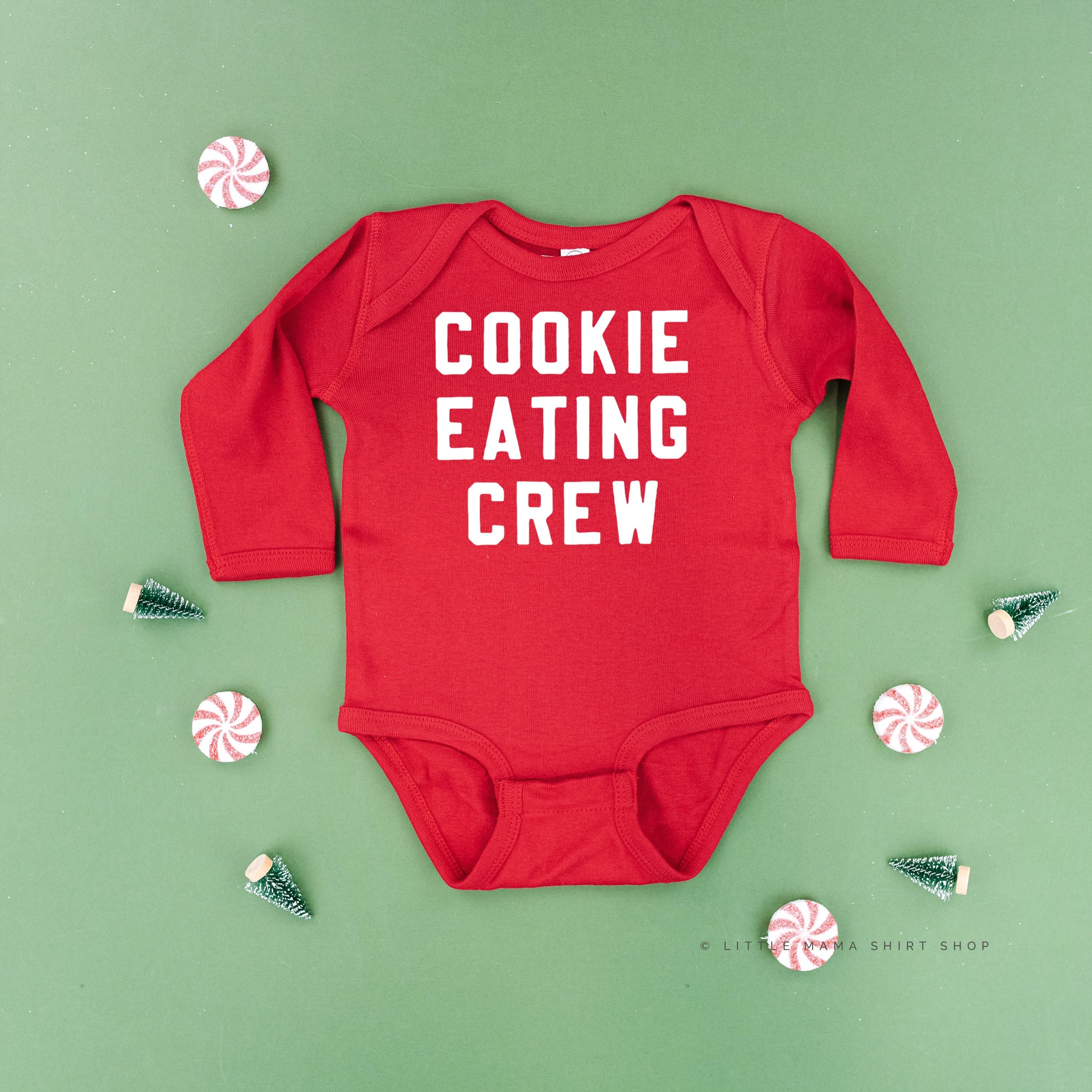 Cookie Eating Crew - Block Font - Child LONG SLEEVE Tee Little Mama Shirt Shop