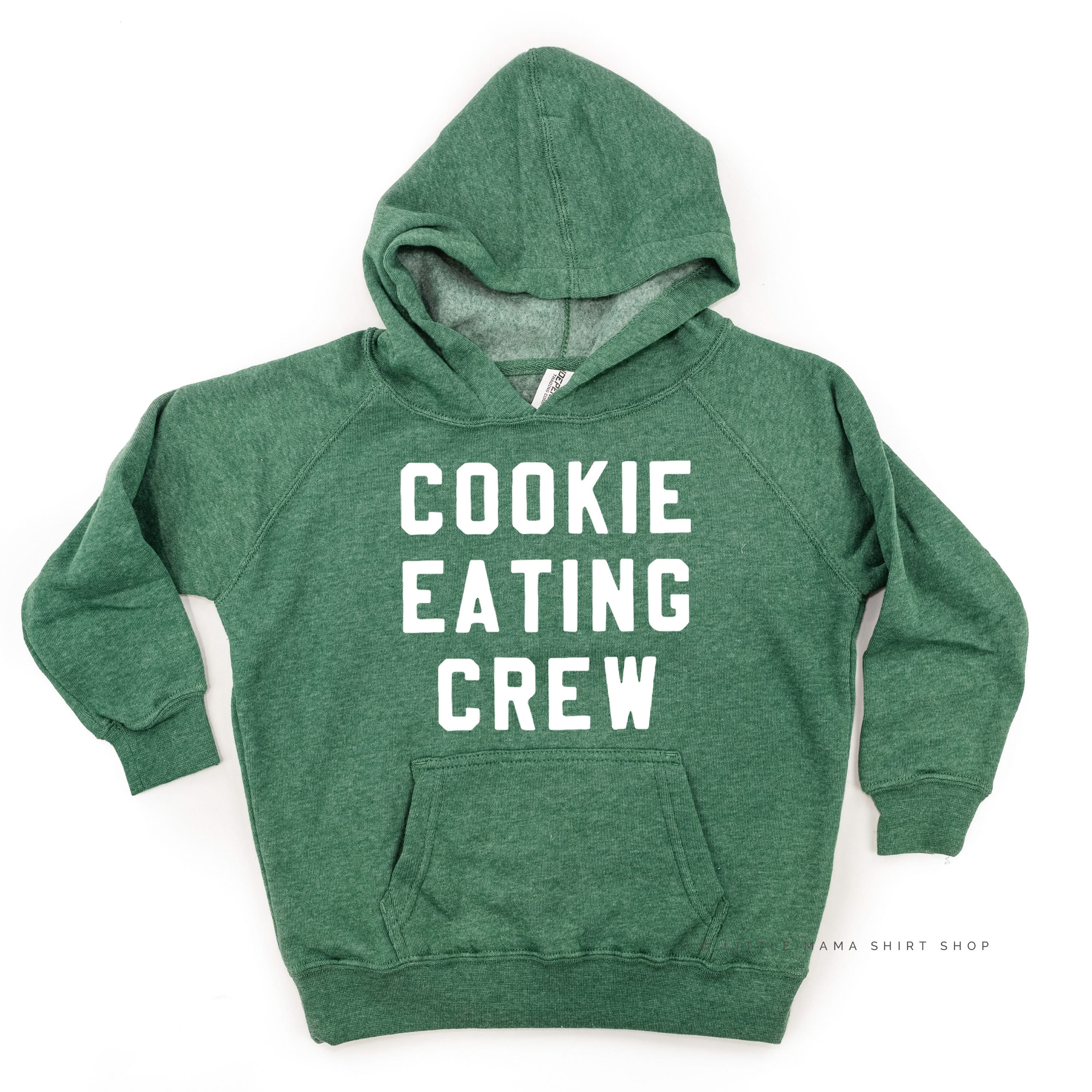 Cookie Eating Crew - Block Font - Child HOODIE Little Mama Shirt Shop LLC