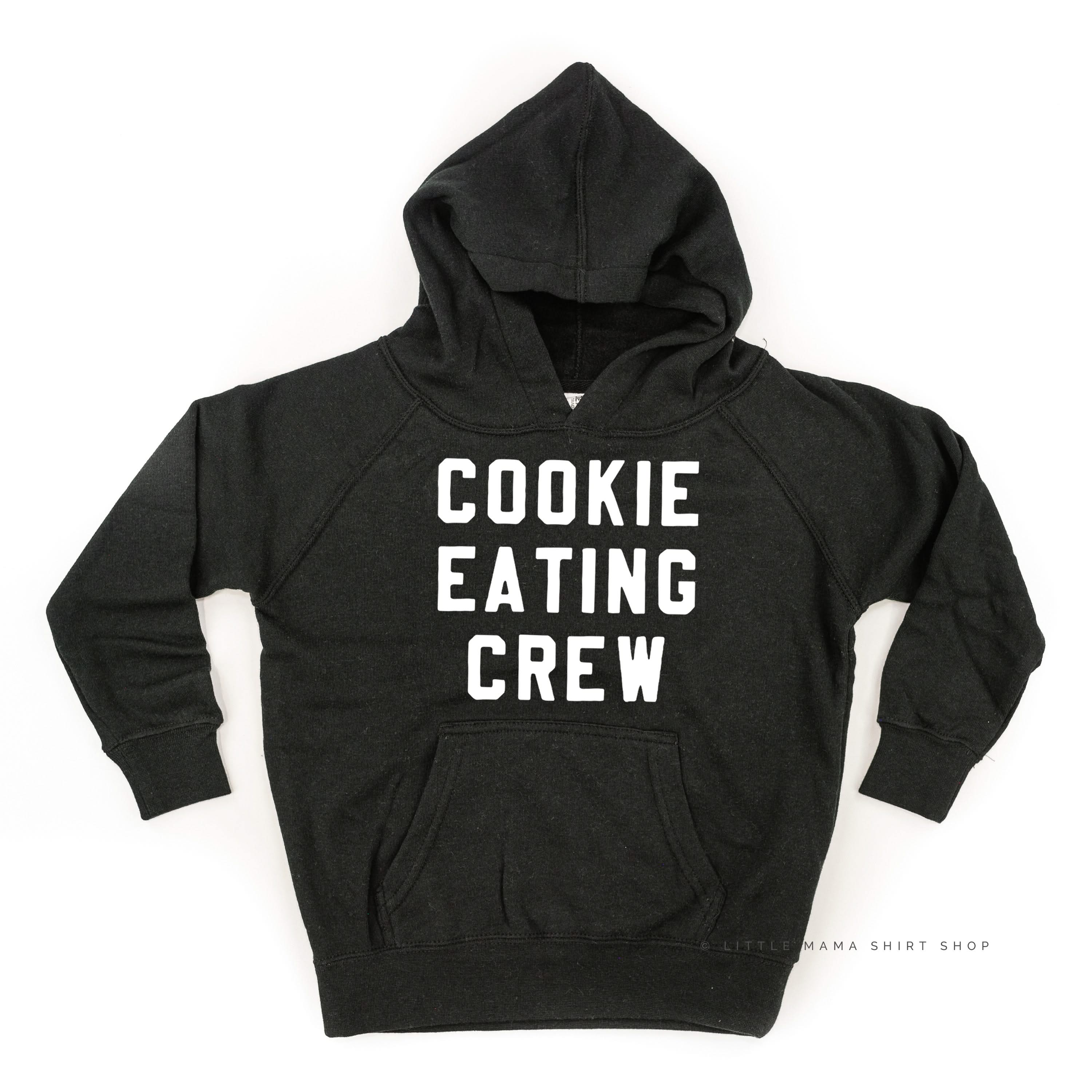 Cookie Eating Crew - Block Font - Child HOODIE Little Mama Shirt Shop LLC