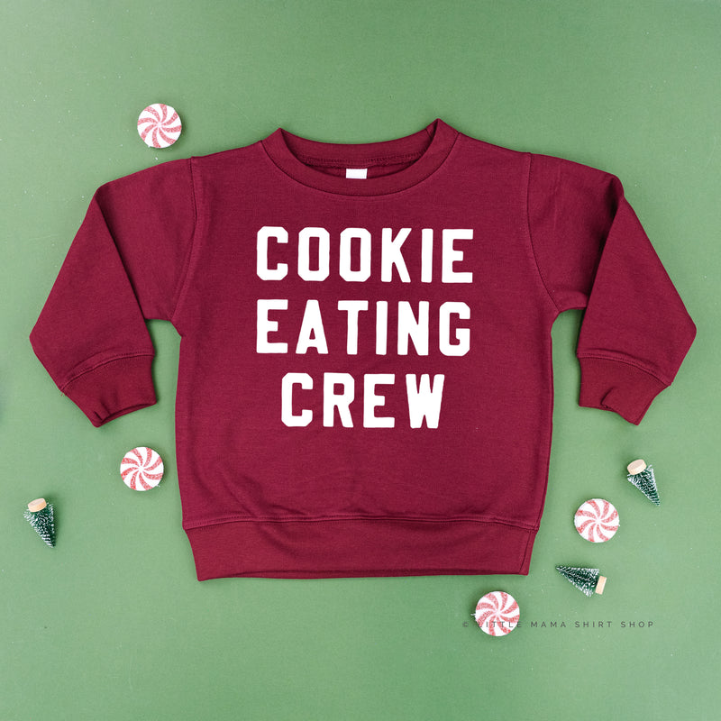 Cookie Eating Crew - Block Font - Child Sweater