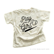 Play Like a Girl - Short Sleeve Child STAR Shirt Little Mama Shirt Shop