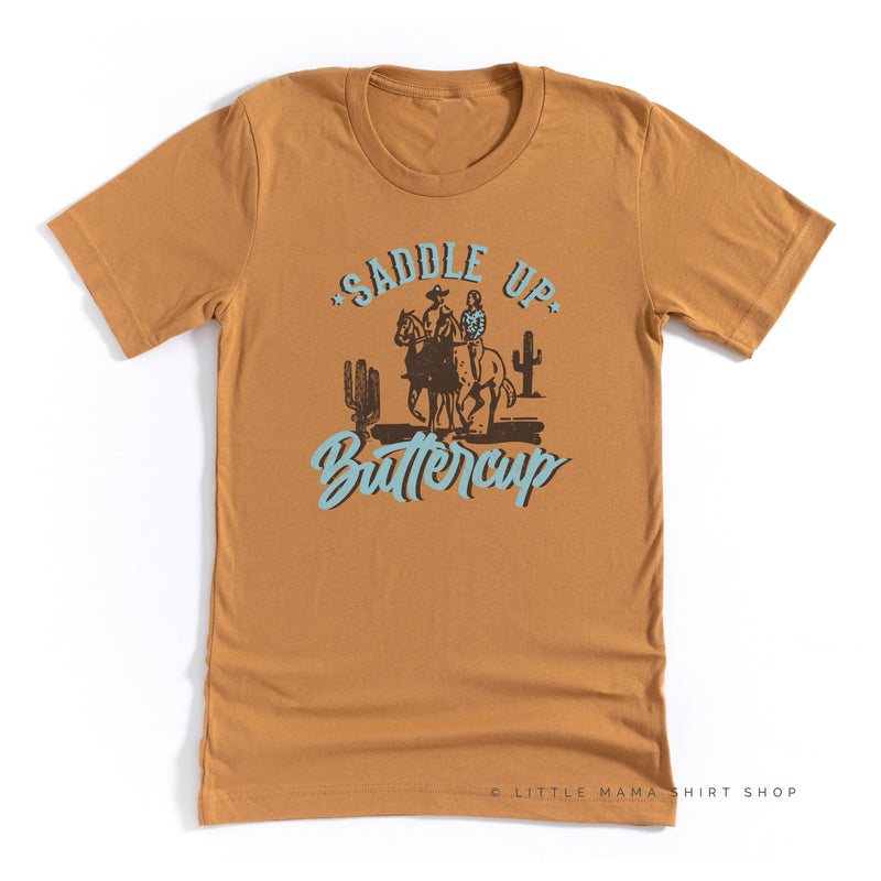 Saddle Up Buttercup - Distressed Design - Unisex Tee