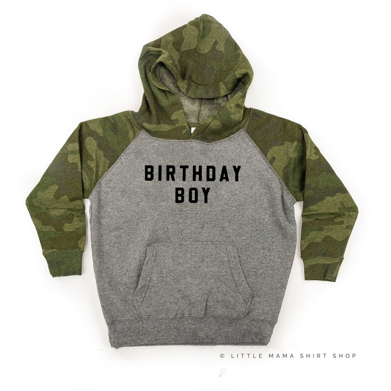 BIRTHDAY BOY - BLOCK FONT - Child Hoodie