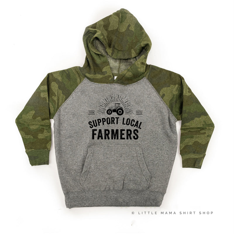 Support Local Farmers - Distressed Design - Child Hoodie