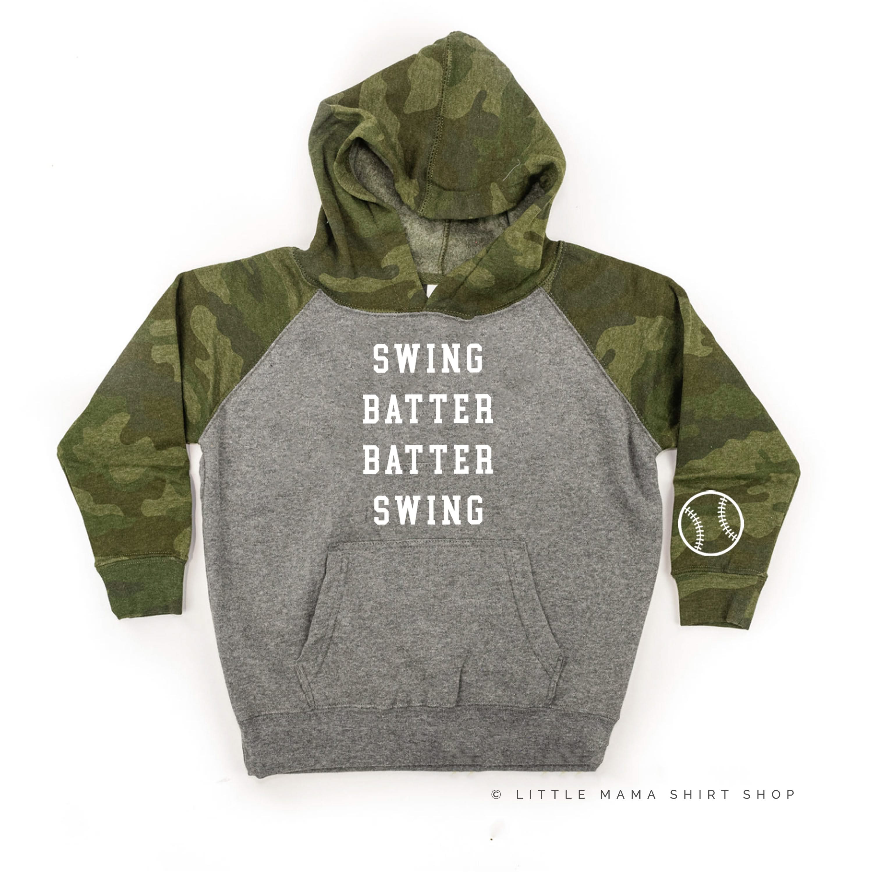 Swing Batter Batter Swing (wd) - Child HOODIE Little Mama Shirt Shop LLC