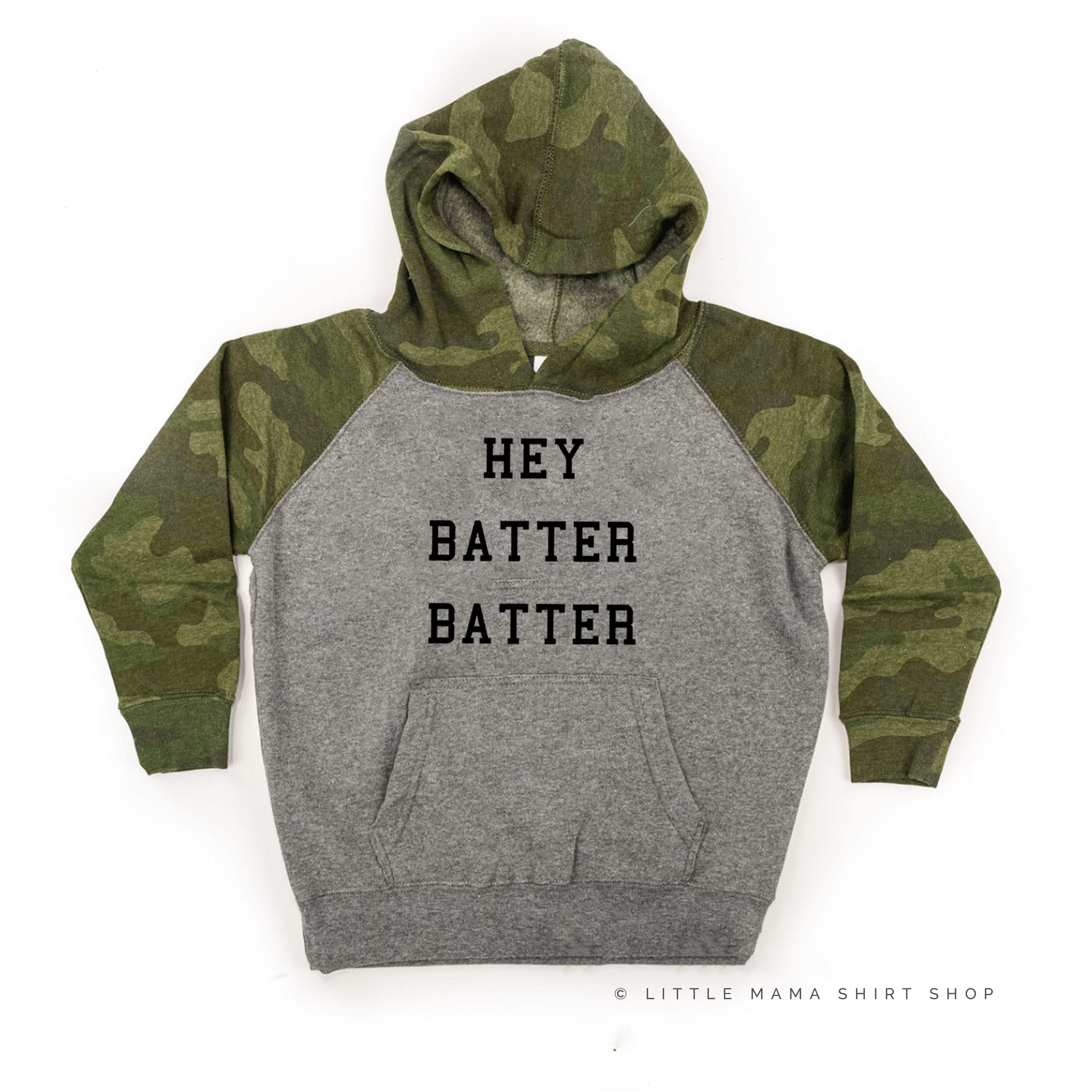 Hey Batter Batter - Child HOODIE Little Mama Shirt Shop LLC
