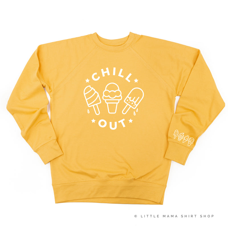 CHILL OUT - Ice Cream Wrist Detail - Lightweight Pullover Sweater