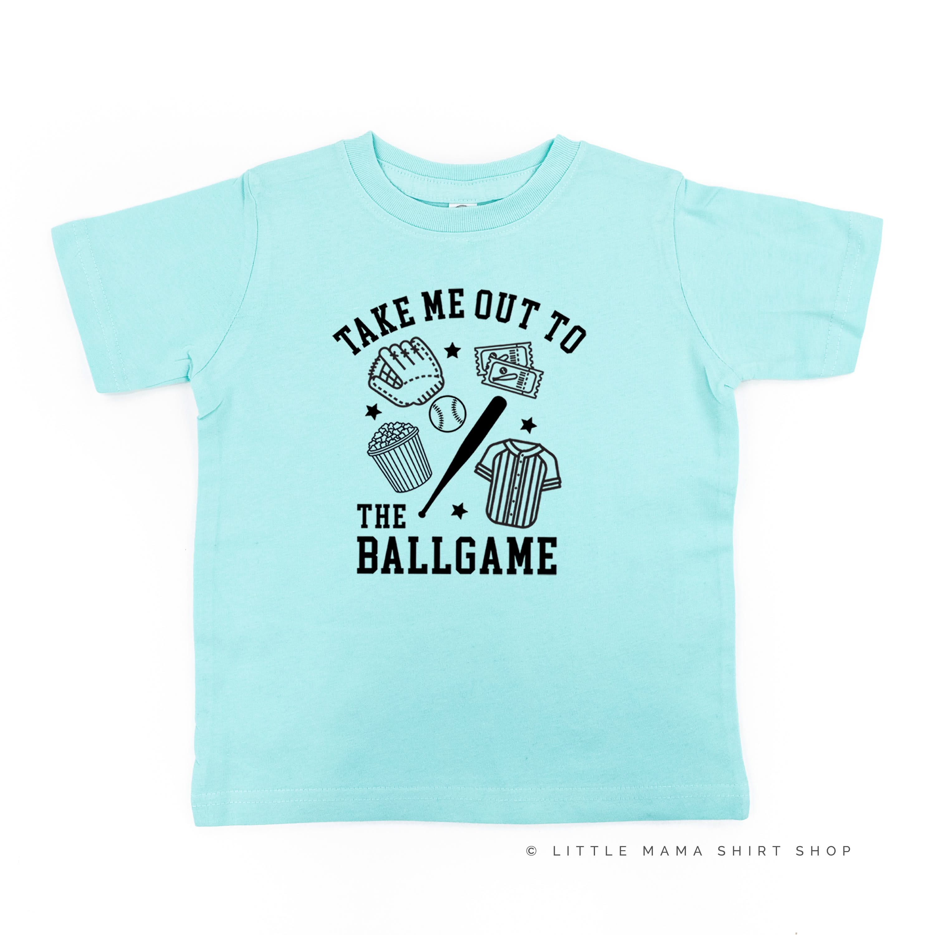 Take Me Out to the Ballgame - Short Sleeve Child Shirt Little Mama Shirt Shop