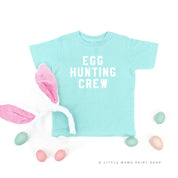 Block Font - Egg Hunting Crew - Child Tee Little Mama Shirt Shop
