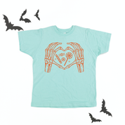 Skelton Heart Hands - Child Tee