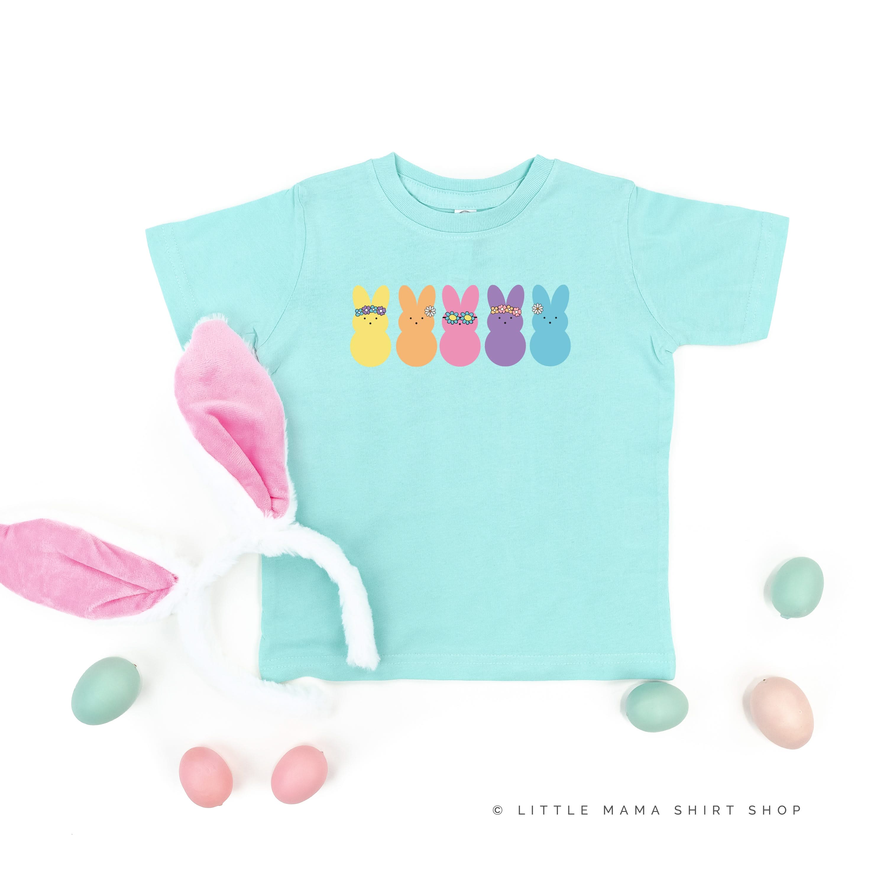 Floral Headband Neon Peeps - Child Tee Little Mama Shirt Shop