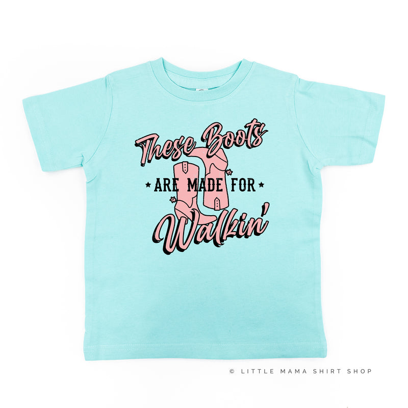 These Boots are Made for Walkin' - Distressed Design - Short Sleeve Child Shirt