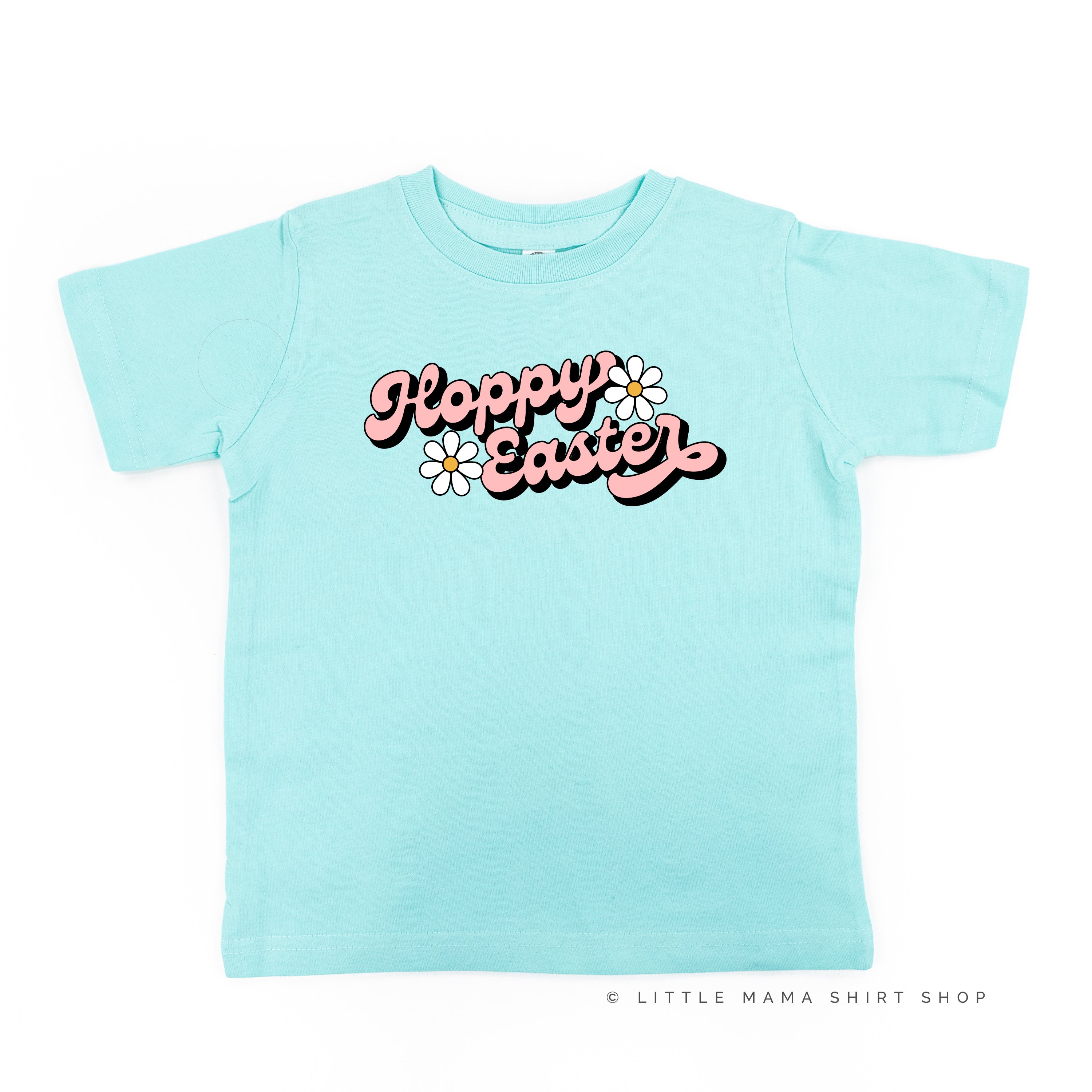 Hoppy Easter - Daisies - Child Tee Little Mama Shirt Shop